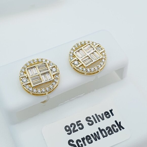 925 Sterling Silver Cubic Zirconia Earrings, U19254786 - Picture 3 of 10